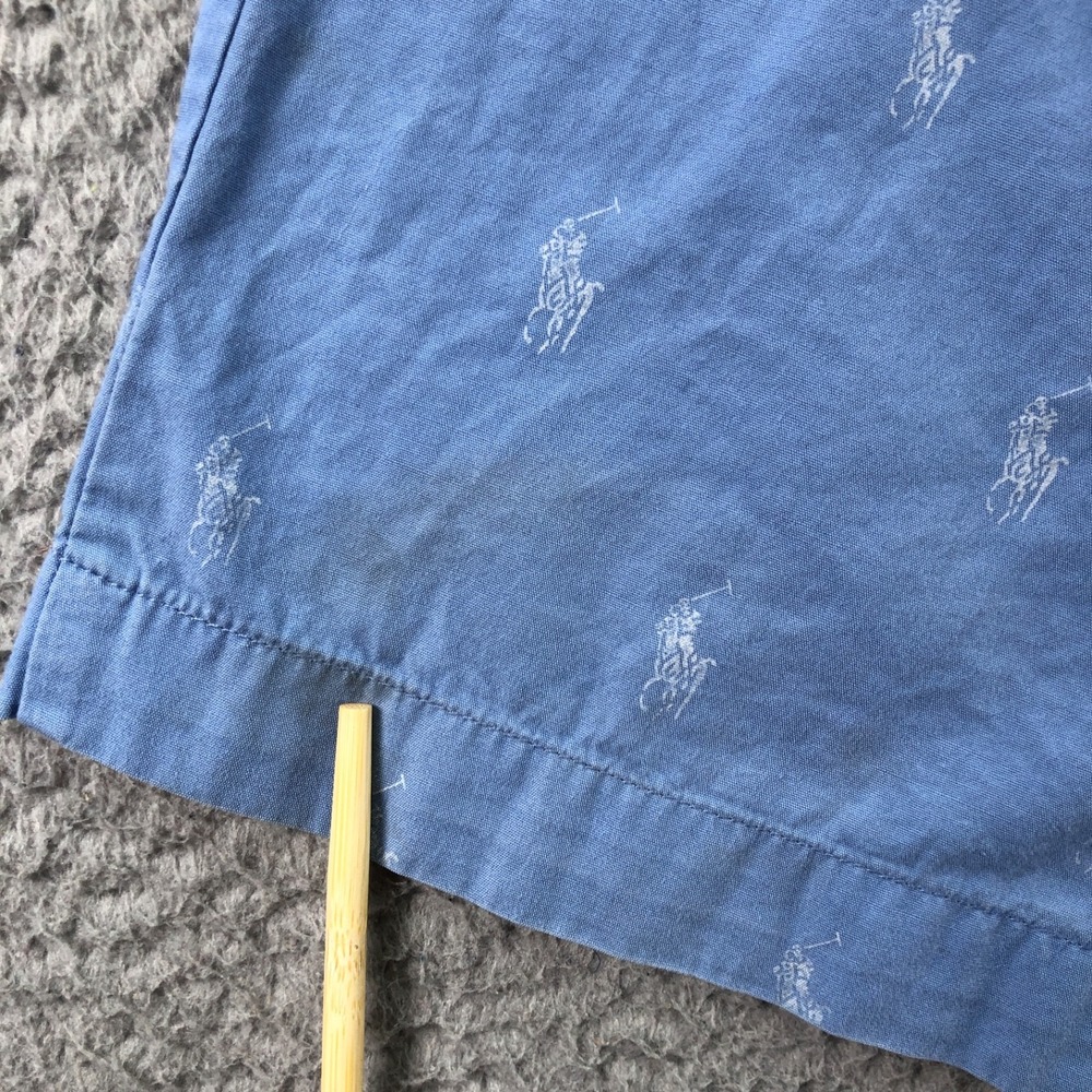 Polo Ralph Lauren Pajama Pants Men Extra Large Blue All Over Print AOP Pony - Picture 5 of 12